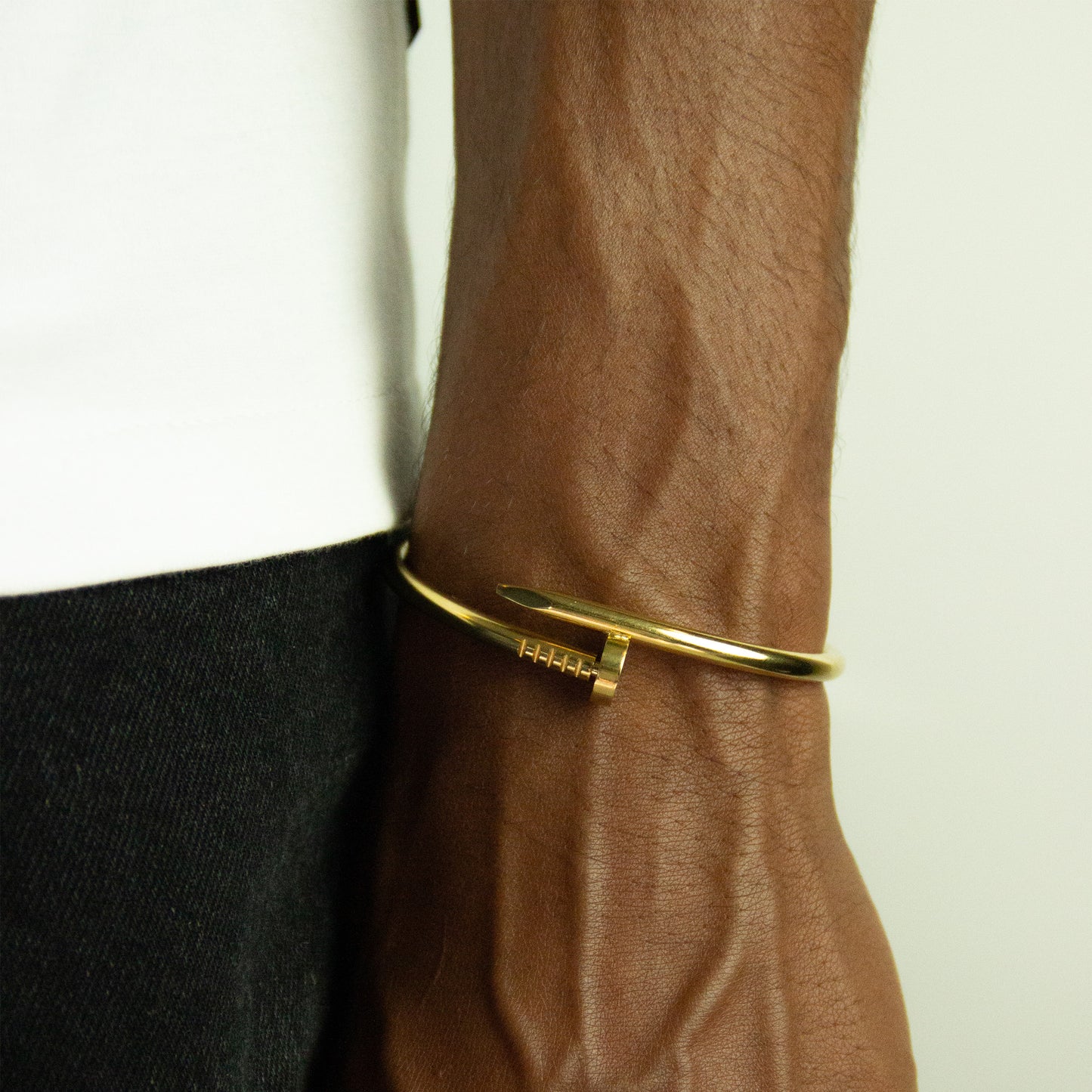 Gold Plated Stainless Steel Charm Bracelet