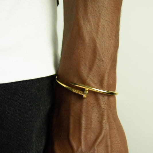 Gold Plated Stainless Steel Charm Bracelet