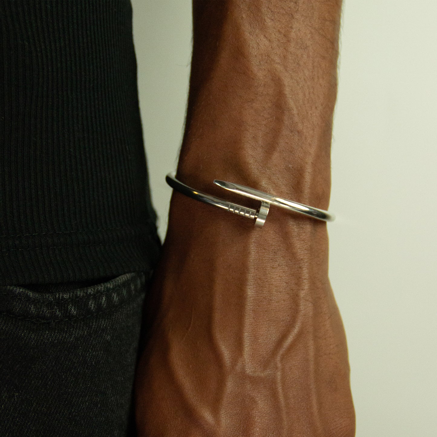 Silver Plated Stainless Steel Charm Bracelet